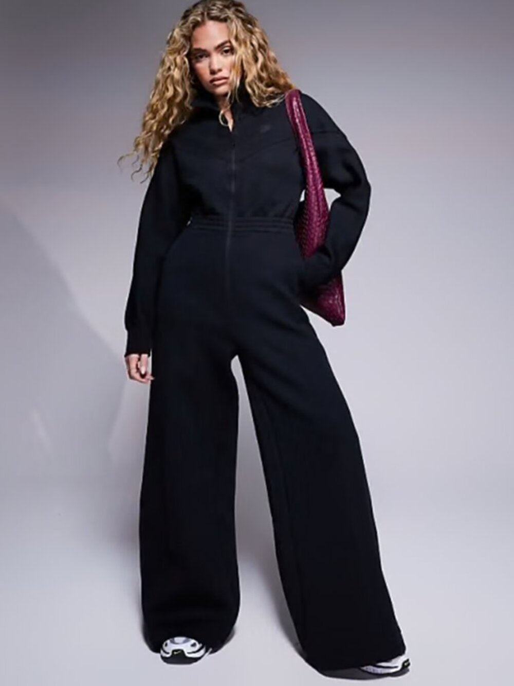 NWOT Nike Tech Fleece Wide Leg Windrunner Jumpsuit S